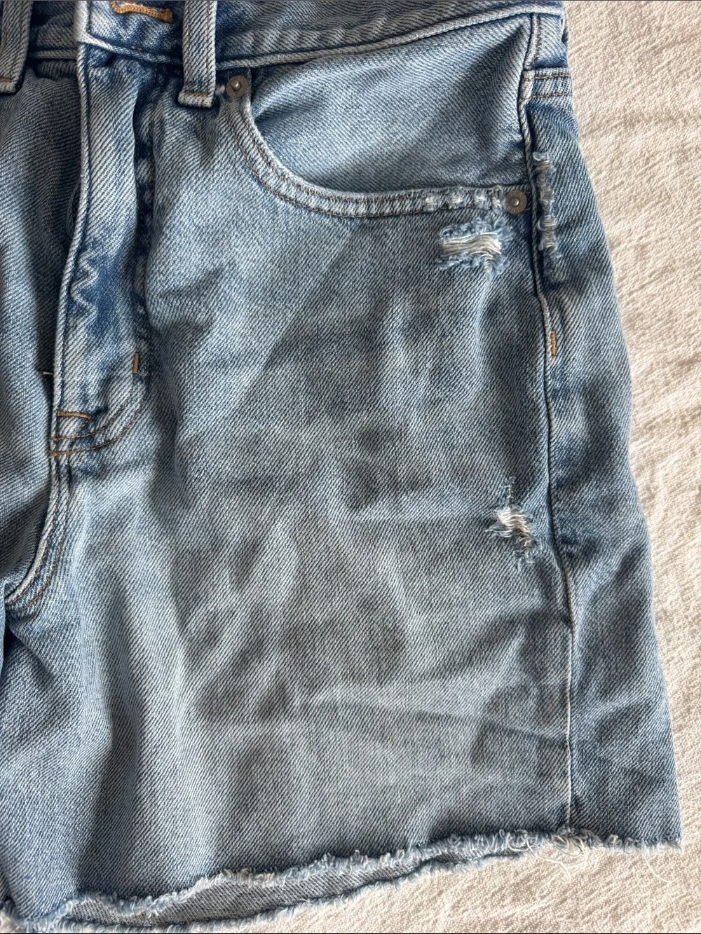 J. Crew Light Blue Denim High-Rise Jean Shorts